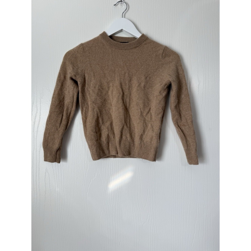 Knits for Crewcuts 100% Cashmere Tan Sweater Children's Size Medium 8/9 Unisex
